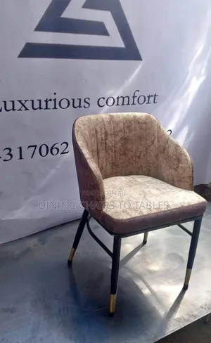 Photo - Dining HOTEL Restaurant Chairs Fabric Metal Legs