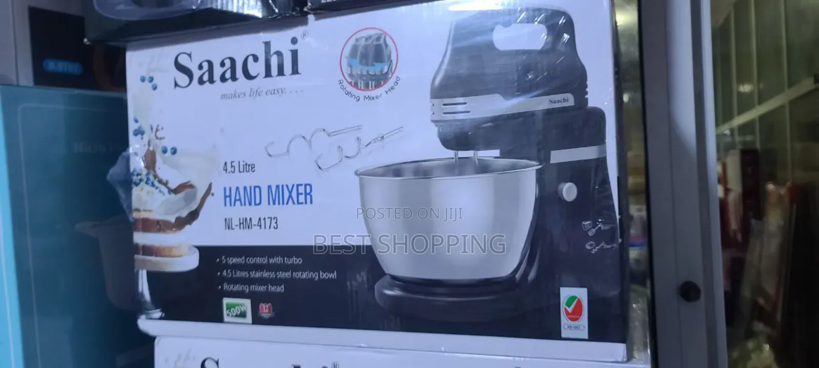 Saachi Hand Mixer 
(Stand Mixer )4.5 Liters