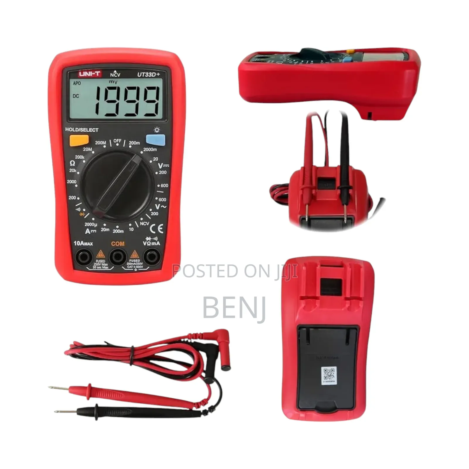 Uni-T Ut33d+ Digital Multimeter | True RMS | Electronics