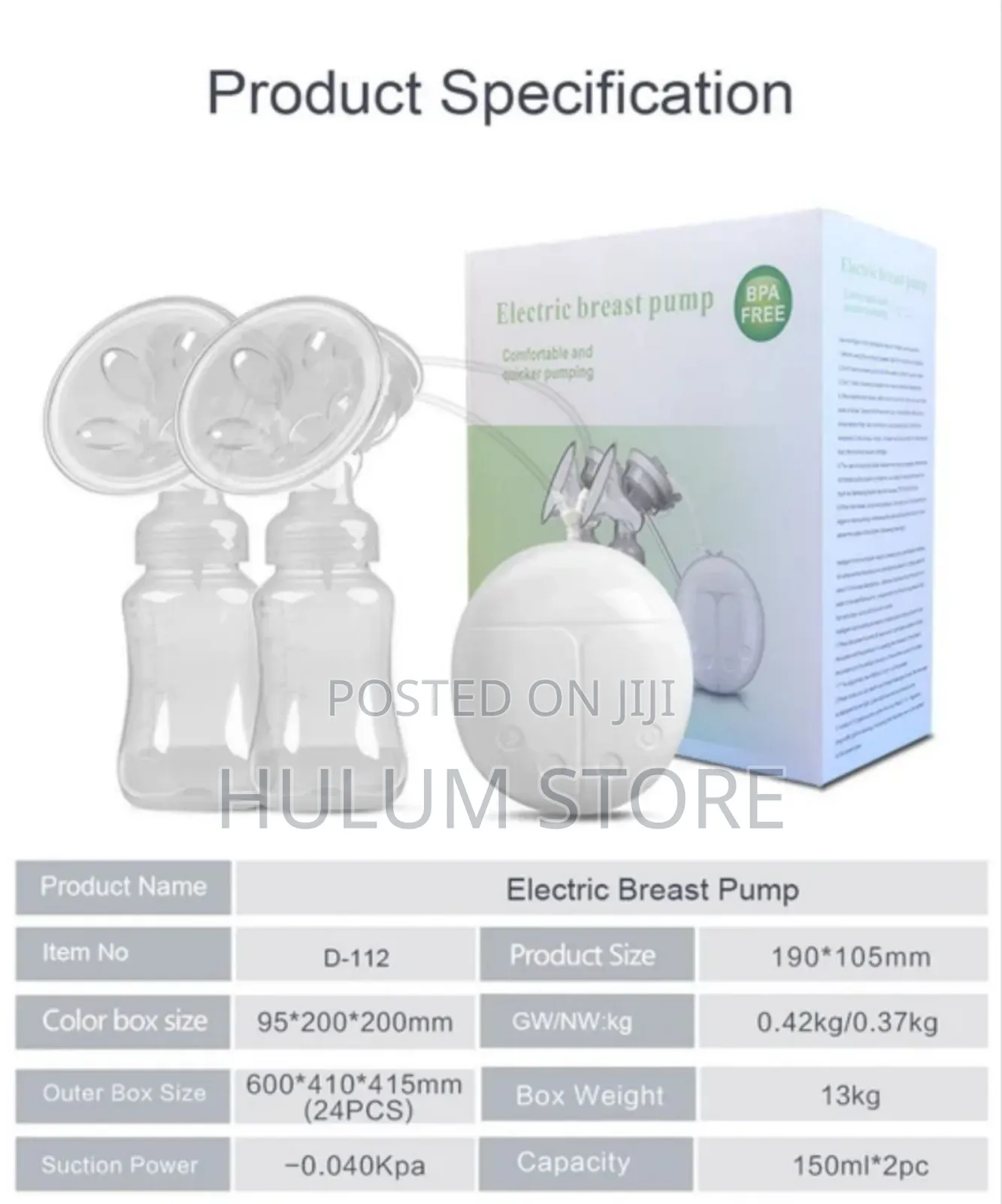 Double Electrical Breast Pump