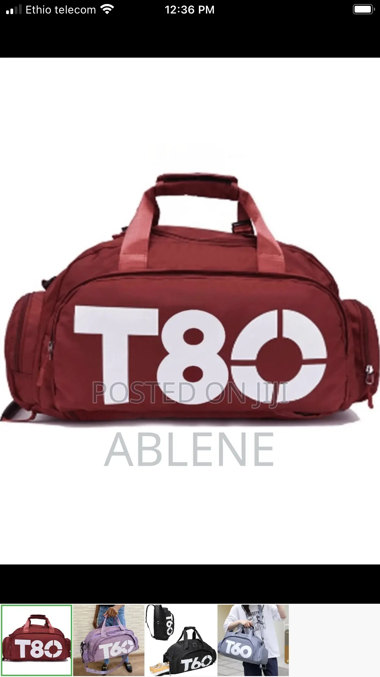 Gym Bag (ለሁለቱም ፅወታ የሚሆን)