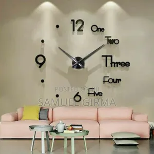 Photo - Frameless Modern Wall Clock