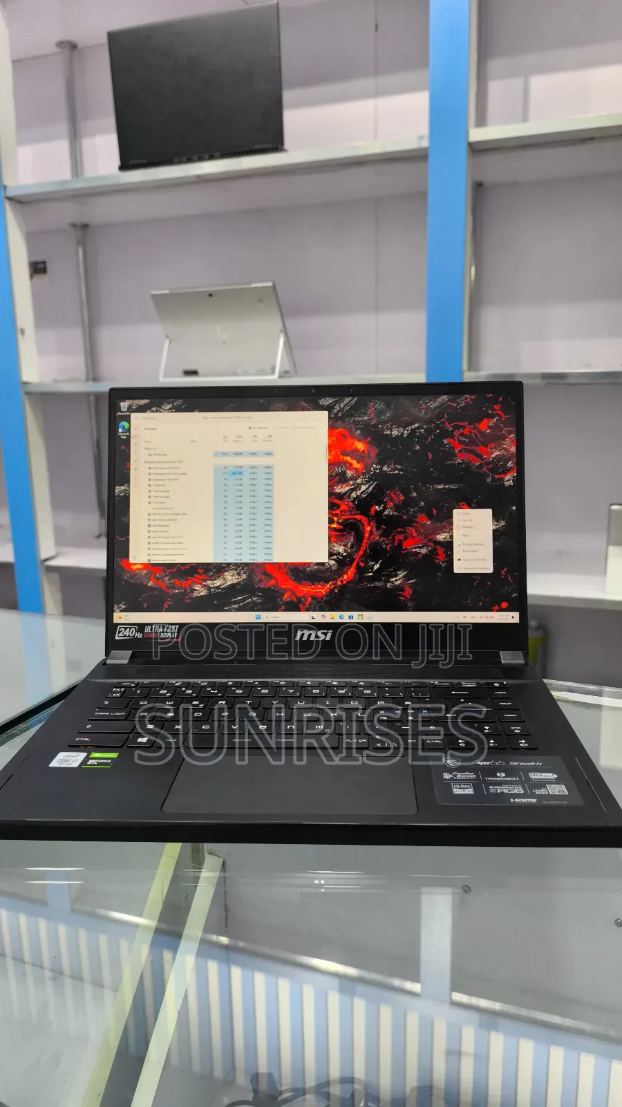 New Laptop MSI Stealth GS77 16GB Intel Core i7 SSD 1T