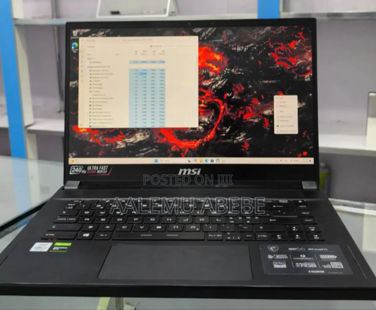 New Laptop MSI Stealth GS77 16GB Intel Core I7 SSD 1T