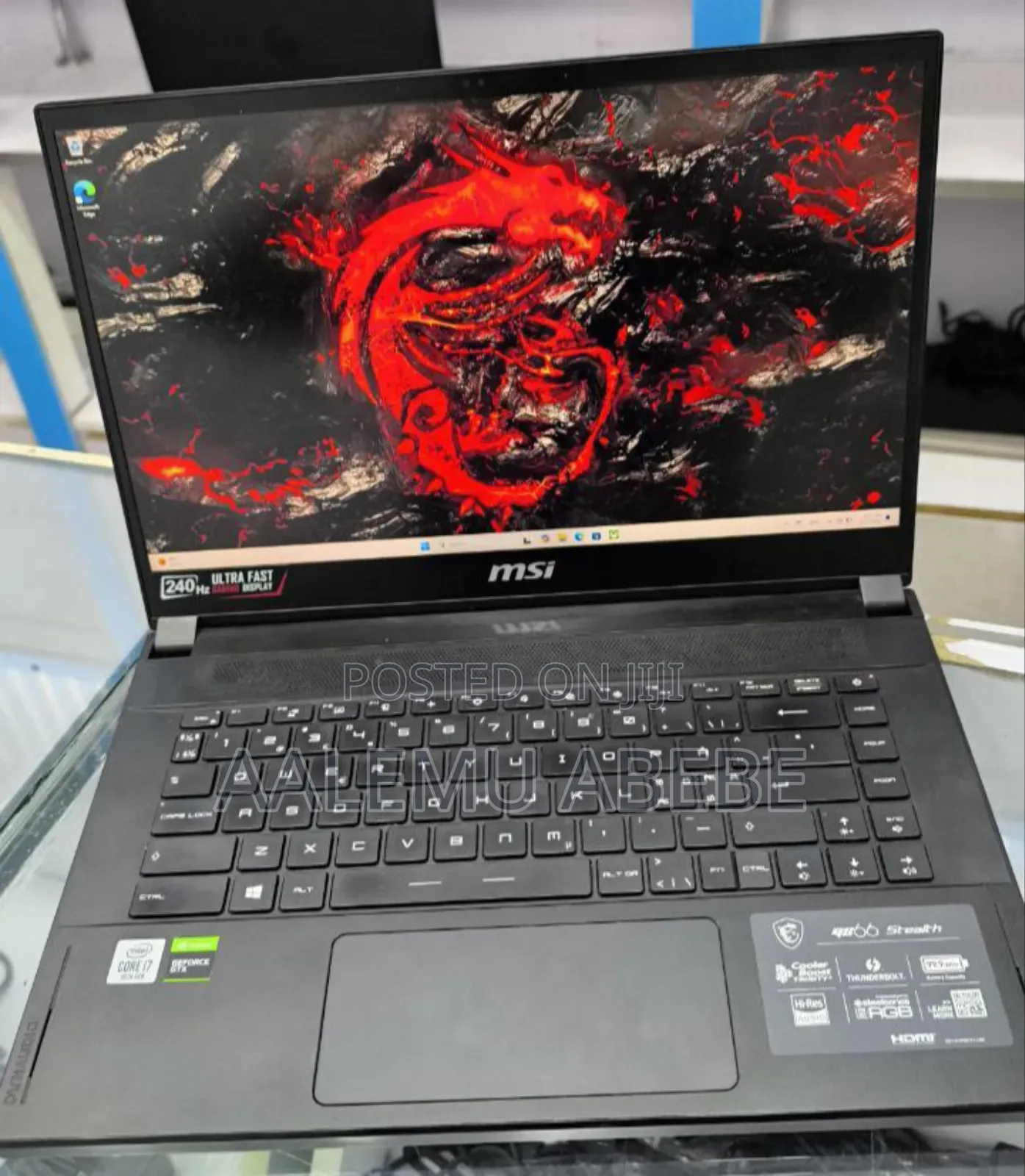 New Laptop MSI Stealth GS77 16GB Intel Core I7 SSD 1T