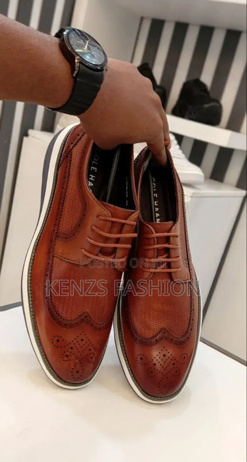 Original Colehaan Brand Leather Flat Shoes Limited Edition 1