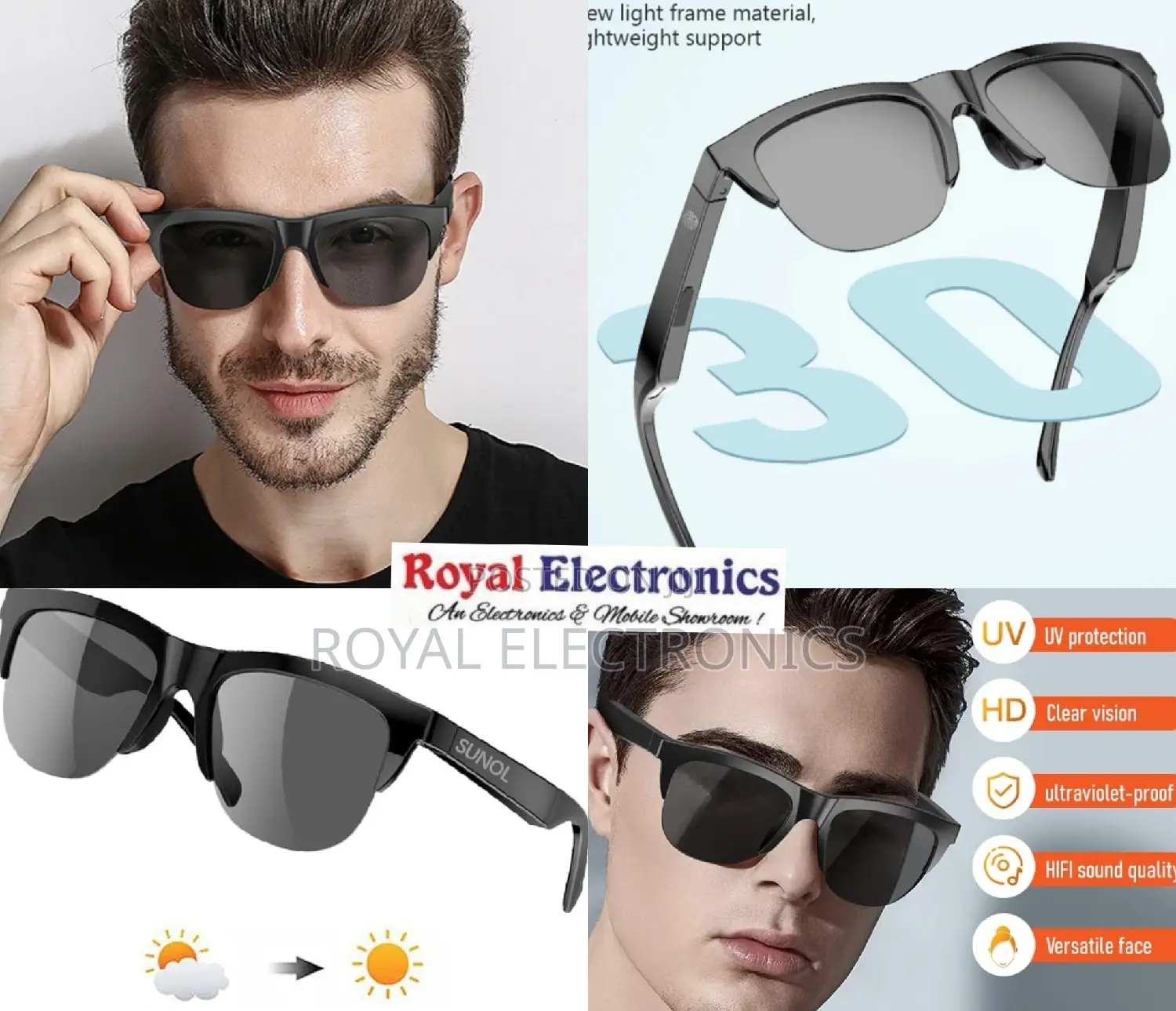 ሙዚቃ ለማዳመጥ, ስልክ ለማውራት የሚያገለግል ስማርት መነፀር