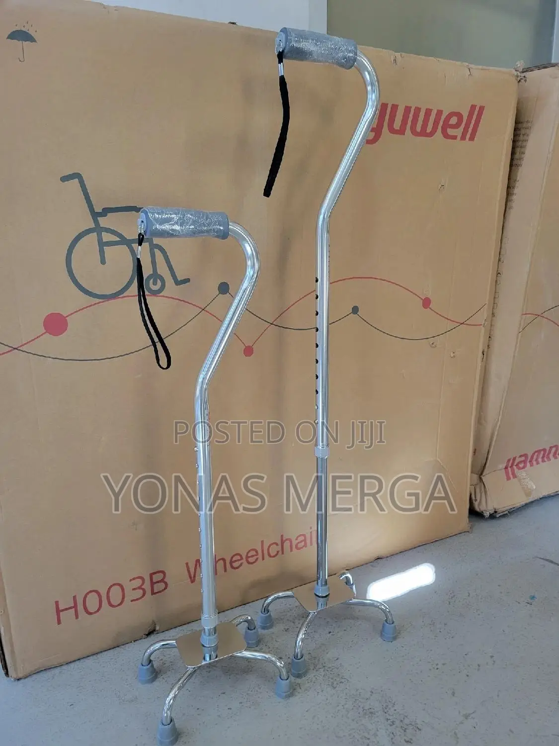 Walking Stick፩∞RHYTHM HEALTHCARE C420 Adjustable¿፲quad Cane
