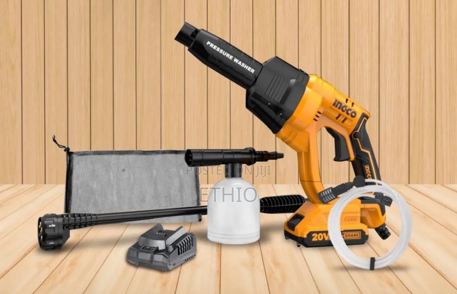 Ingco Rechargeable 20V Pressure Washer