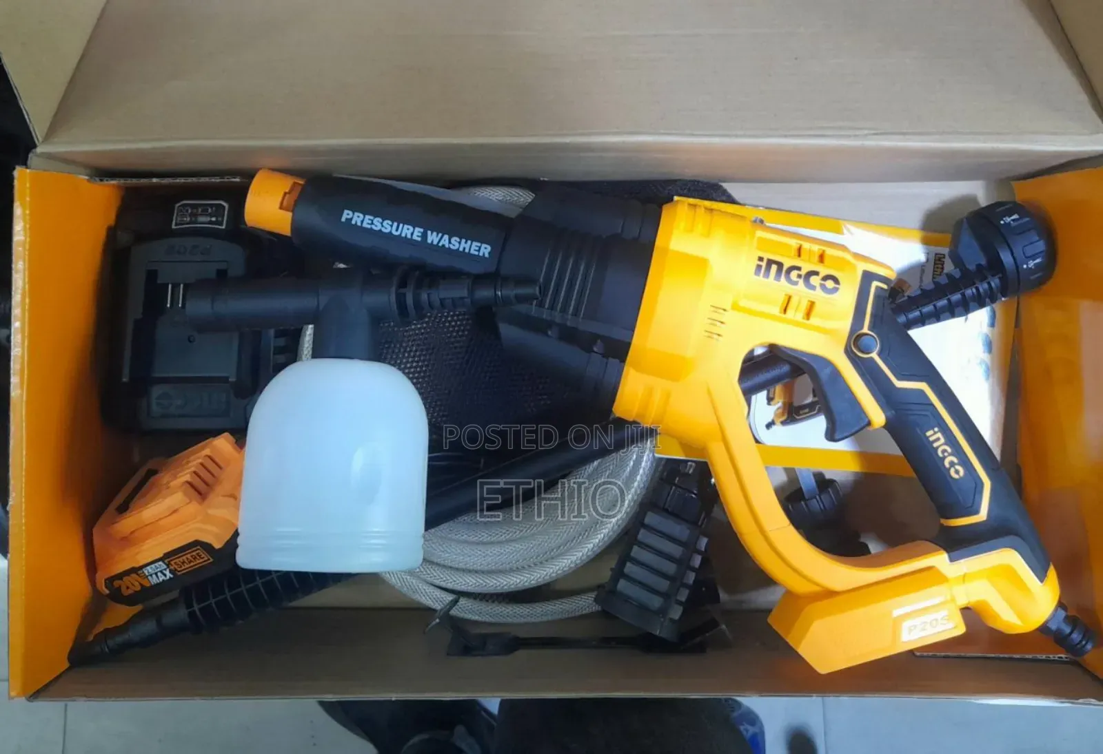 Ingco Rechargeable 20V Pressure Washer