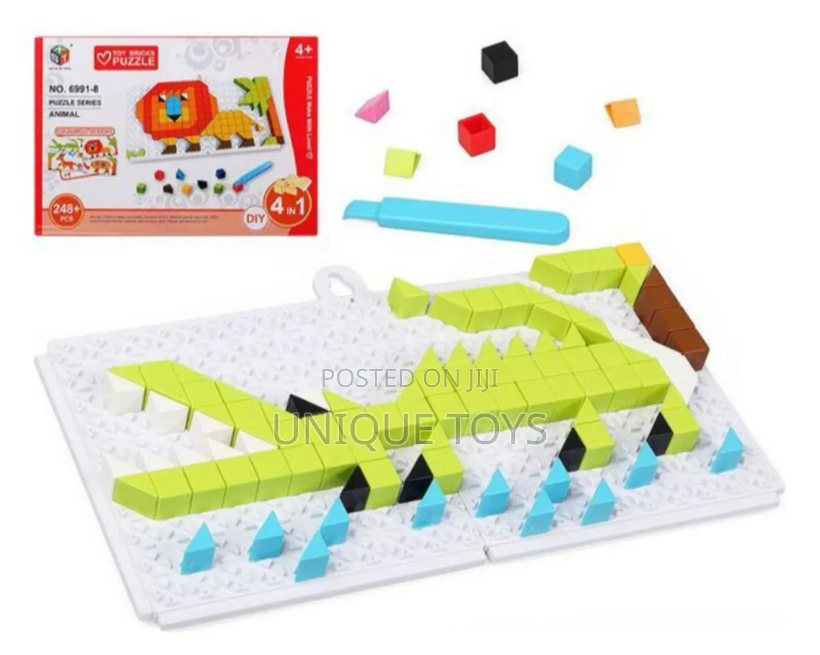 Mosaic Geometrical Puzzle Blocks Montessori Set, 248 PCS