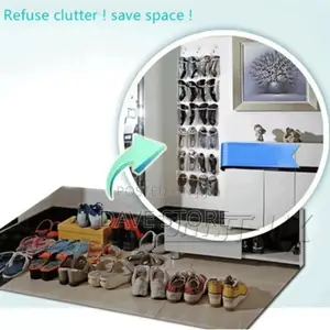 24 Pocket Over the Door Shoe Organizer