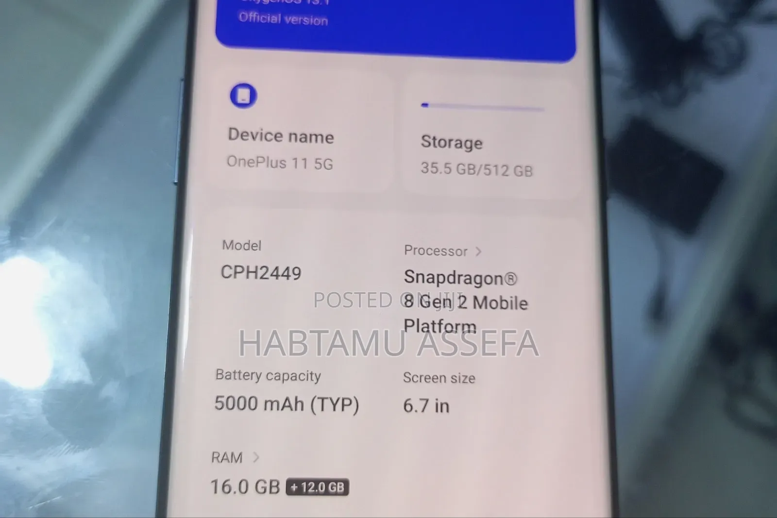 New OnePlus 11 512 GB Black