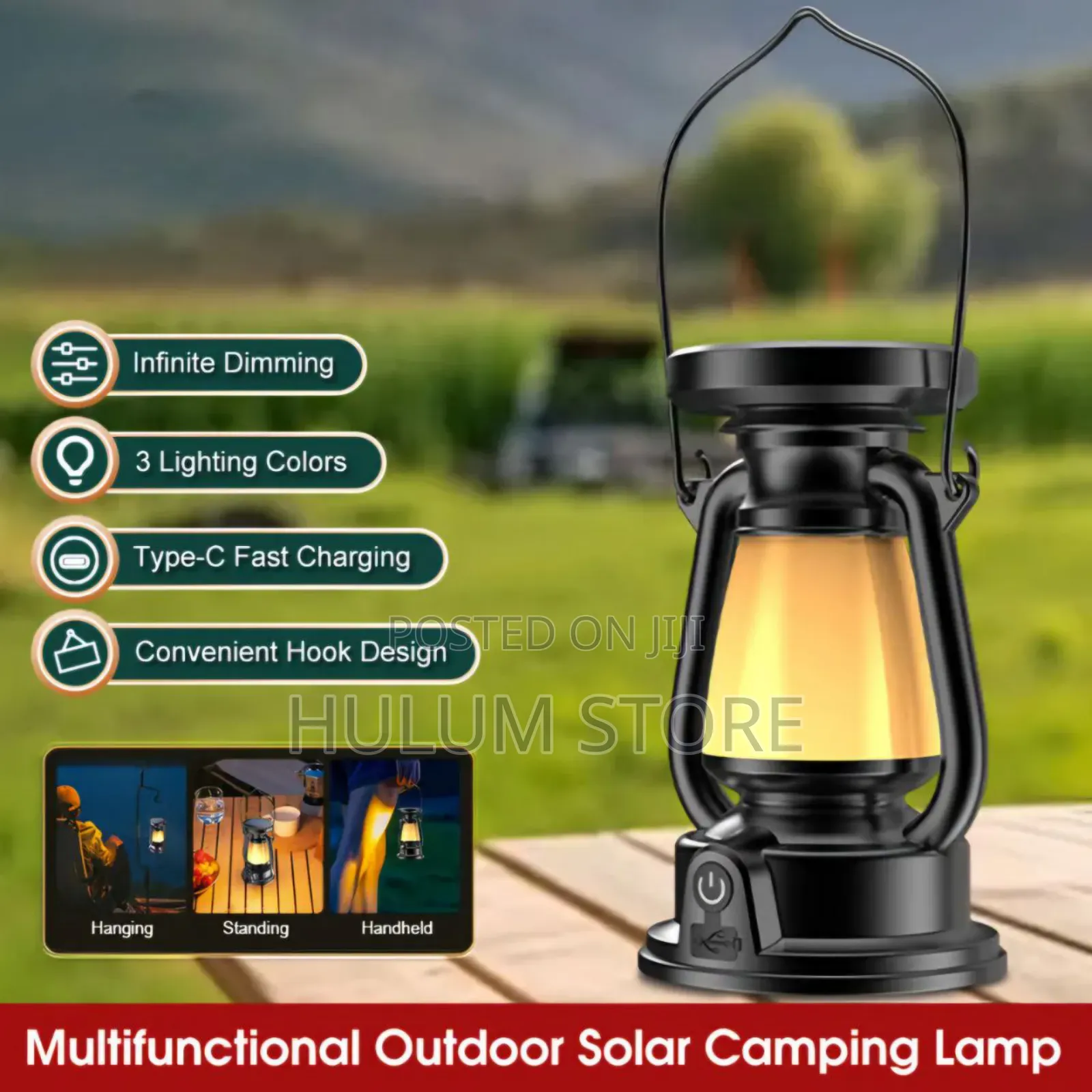 Portable Solar Camping Lump