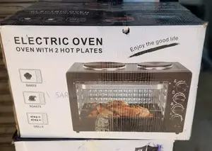 Electric Mini Oven With 2 Hot Plates – Brand New