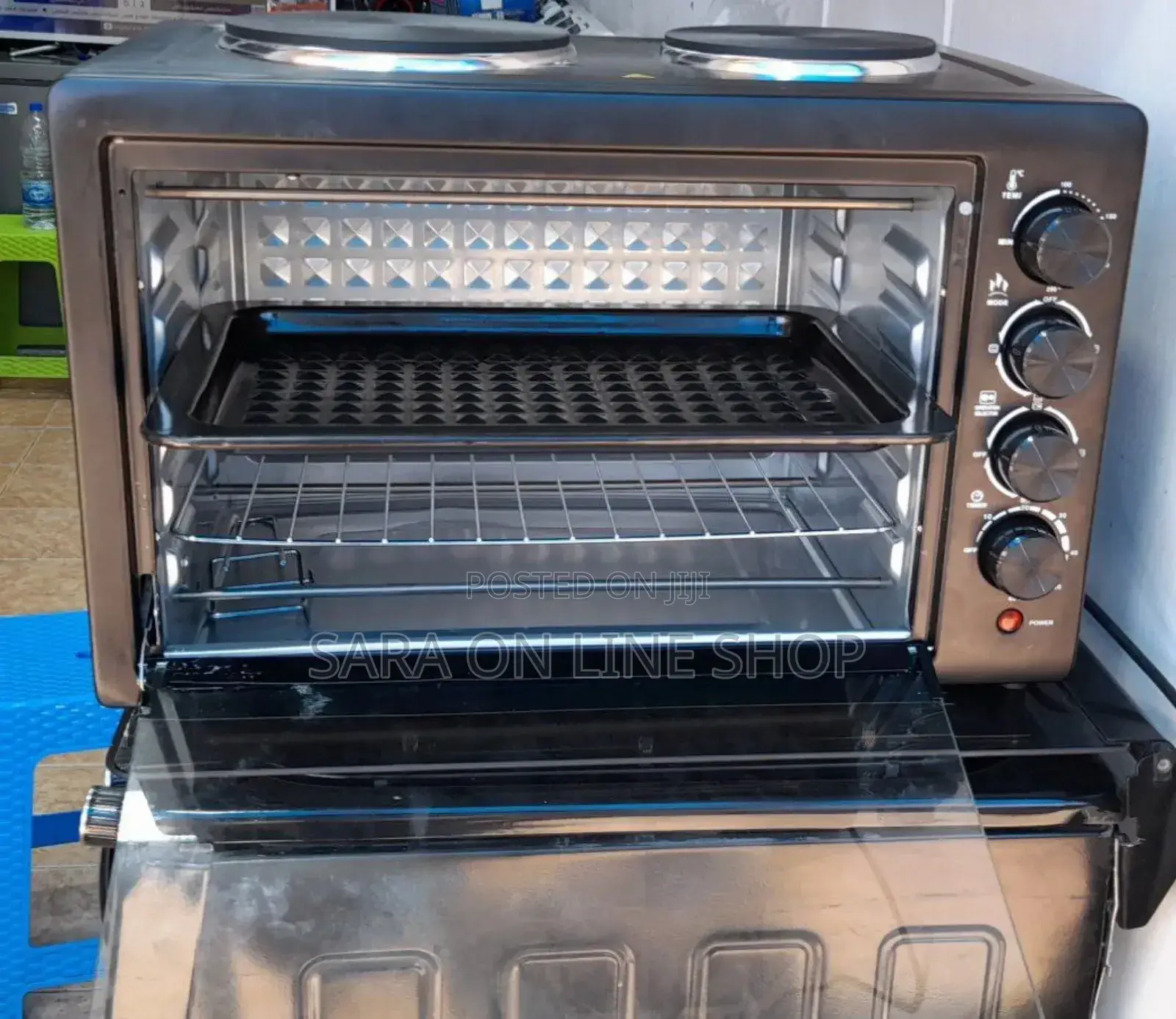 Electric Mini Oven With 2 Hot Plates – Brand New