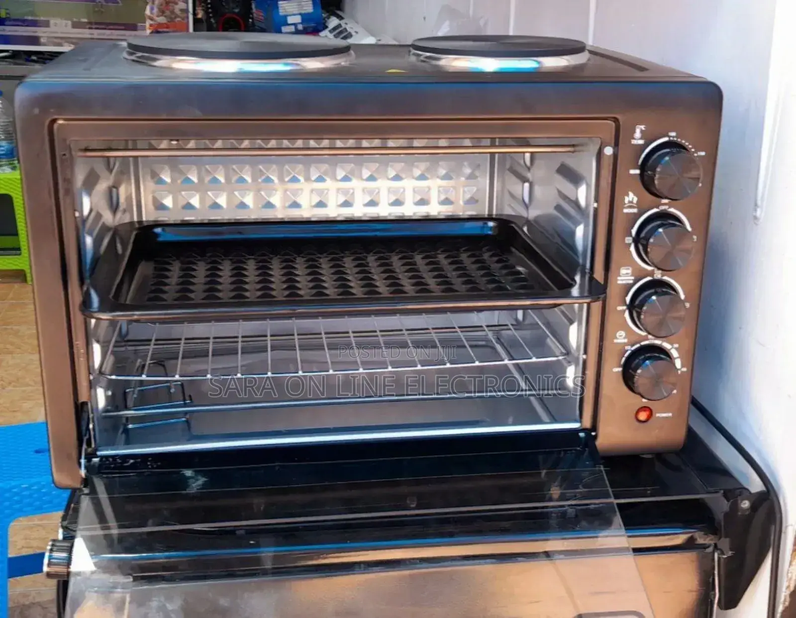 Electric Mini Oven With 2 Hot Plates – Brand New