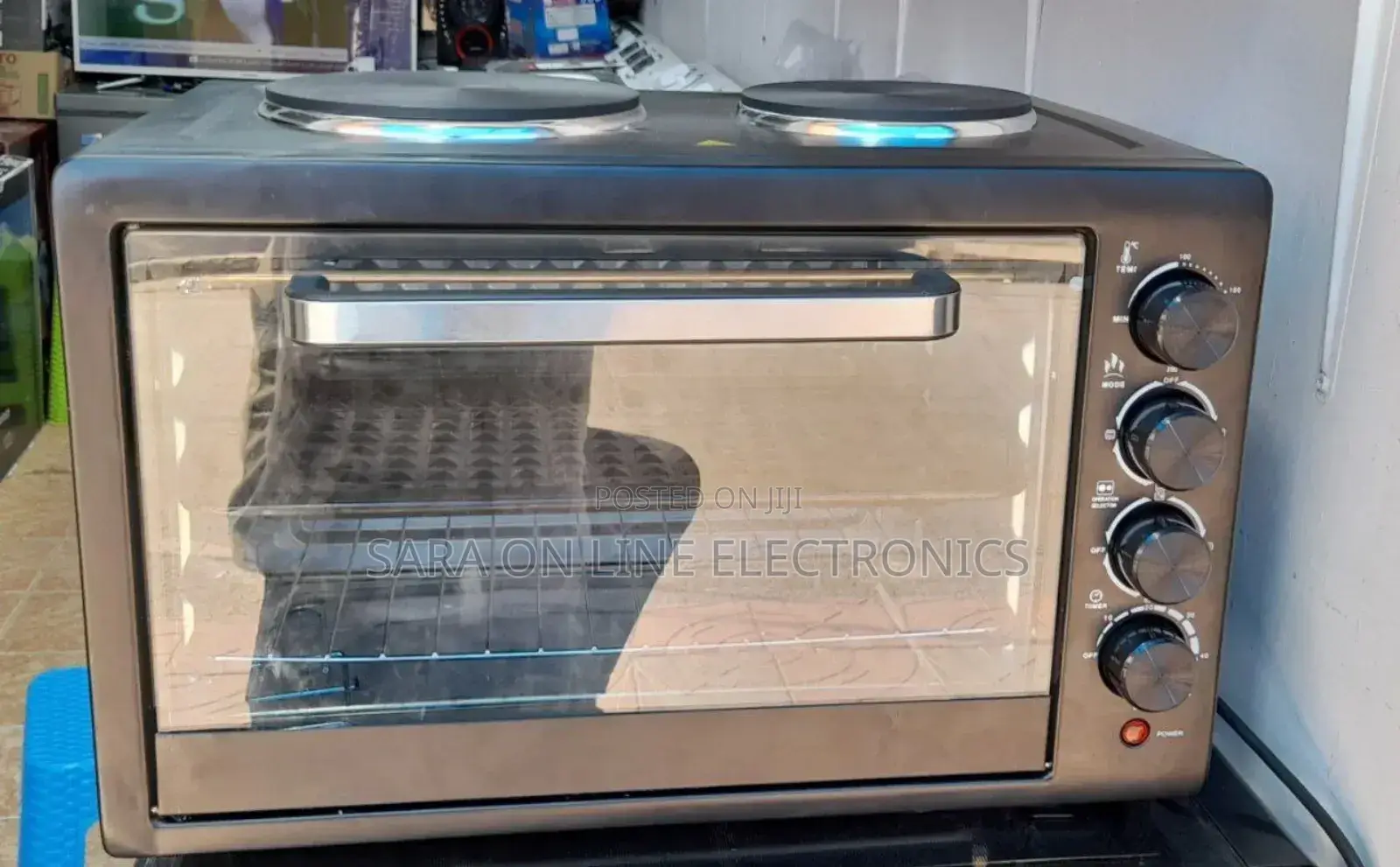 Electric Mini Oven With 2 Hot Plates – Brand New
