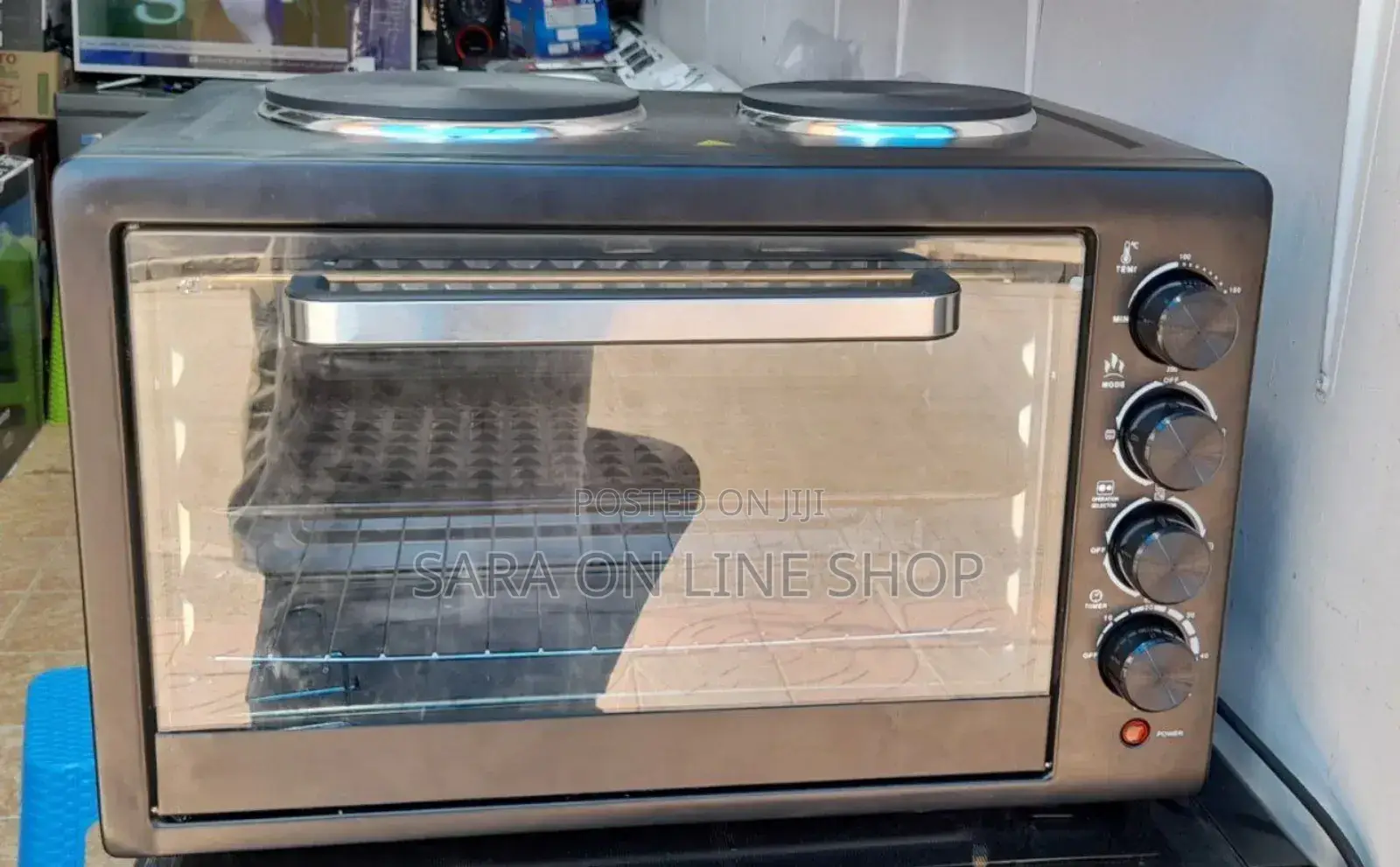 Electric Mini Oven With 2 Hot Plates – Brand New