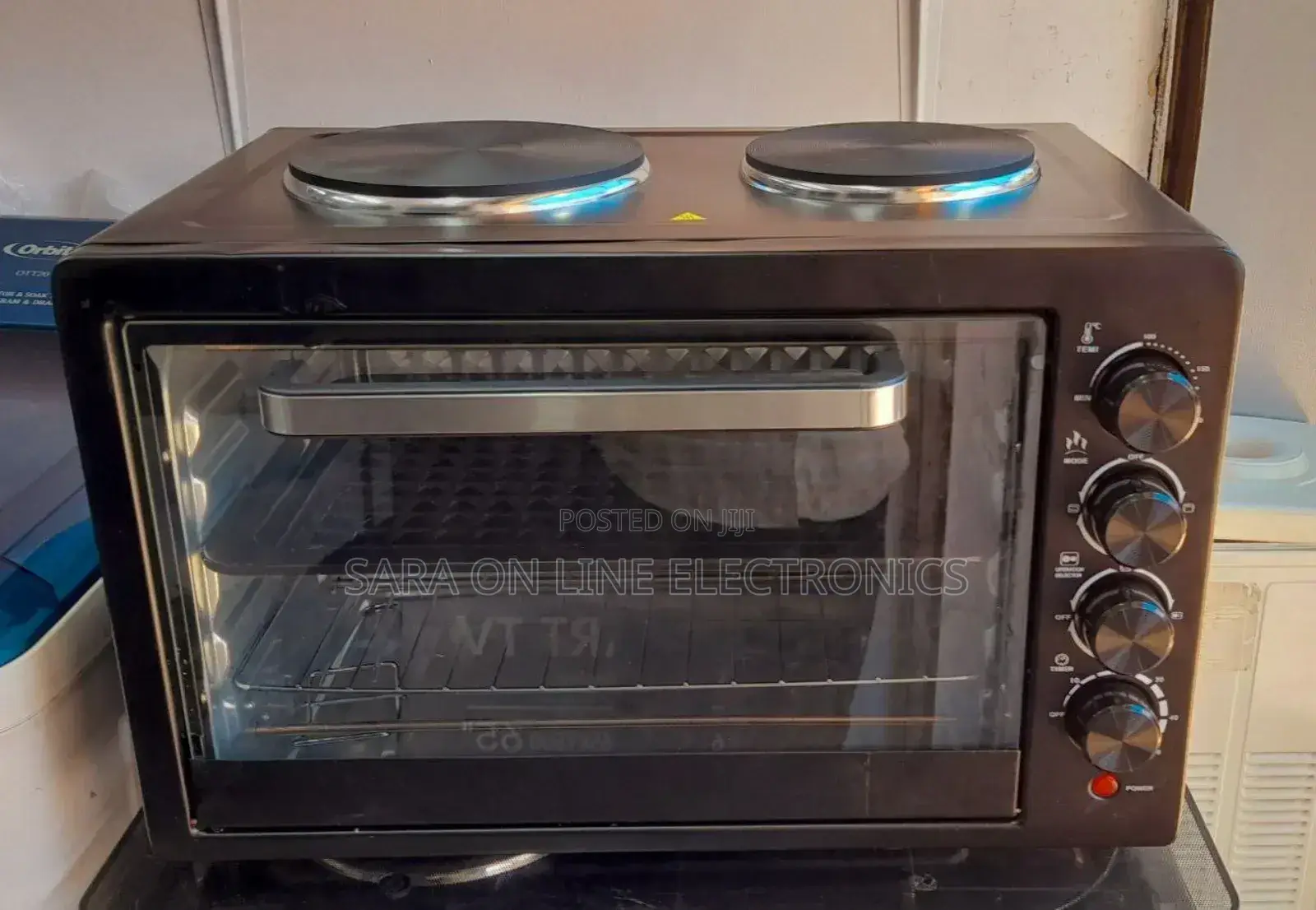 Electric Mini Oven With 2 Hot Plates – Brand New