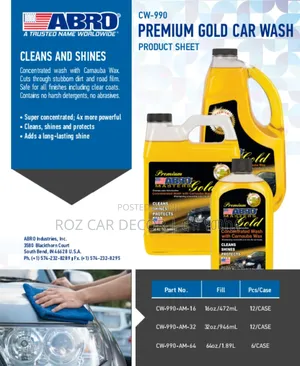 Photo - Abro Car Shampoo All Sizes