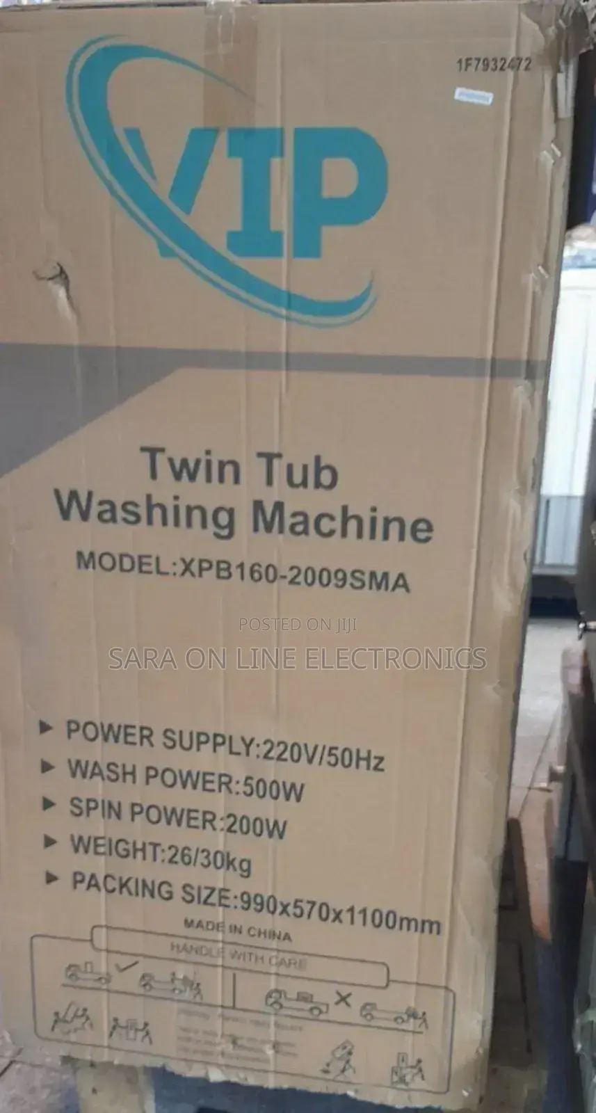 16KG VIP Twin Tub Washing Machine –