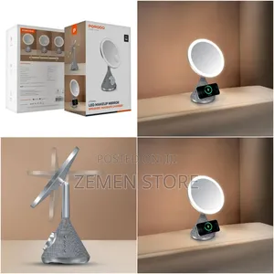 Porodo Led Makeup Mirror With Wireless Charging Speaker