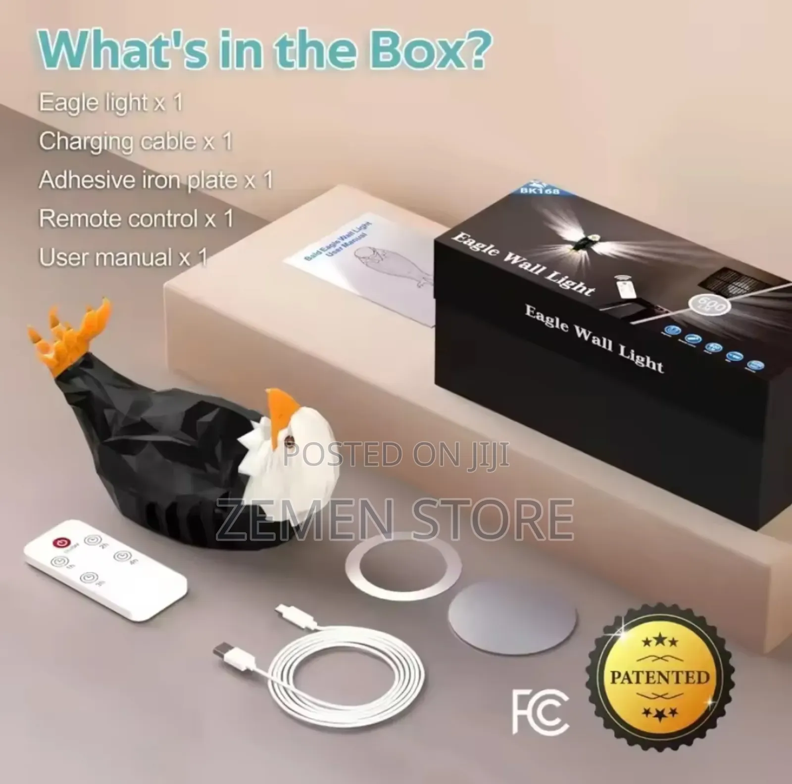 Eagle Wall Light With 3D Effect – Elegant Home Decor