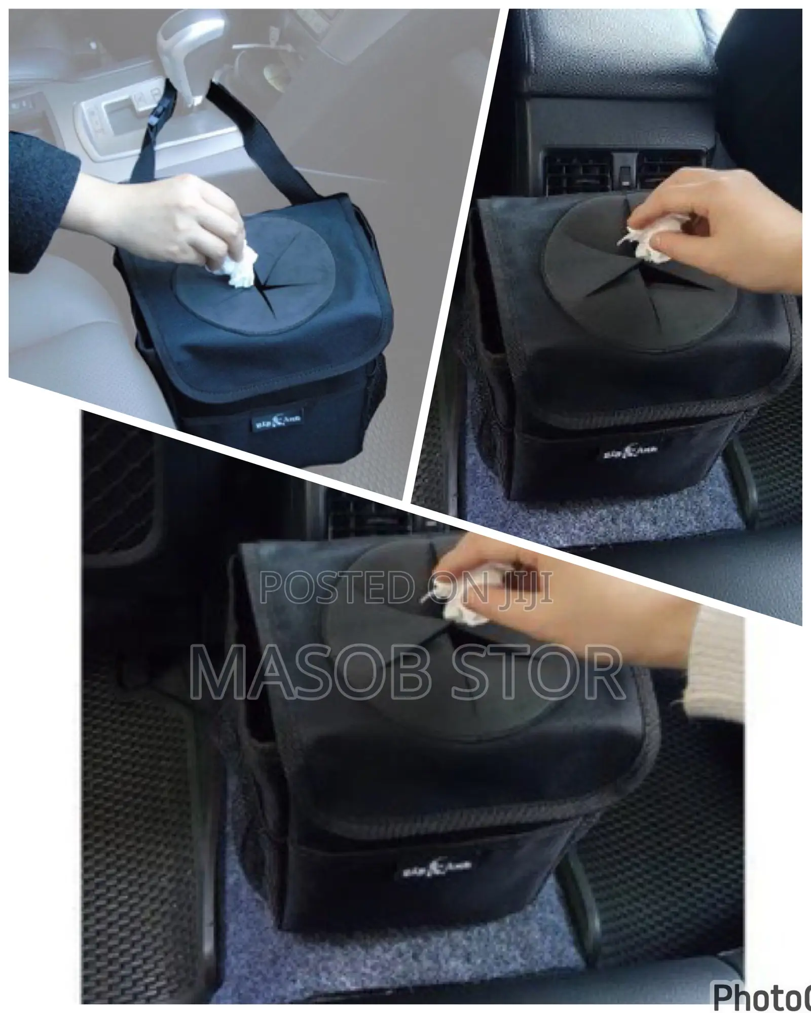 Car Trash Can / የመኪና ቆሻሻ መጣያ Multifunctional Car Organizer