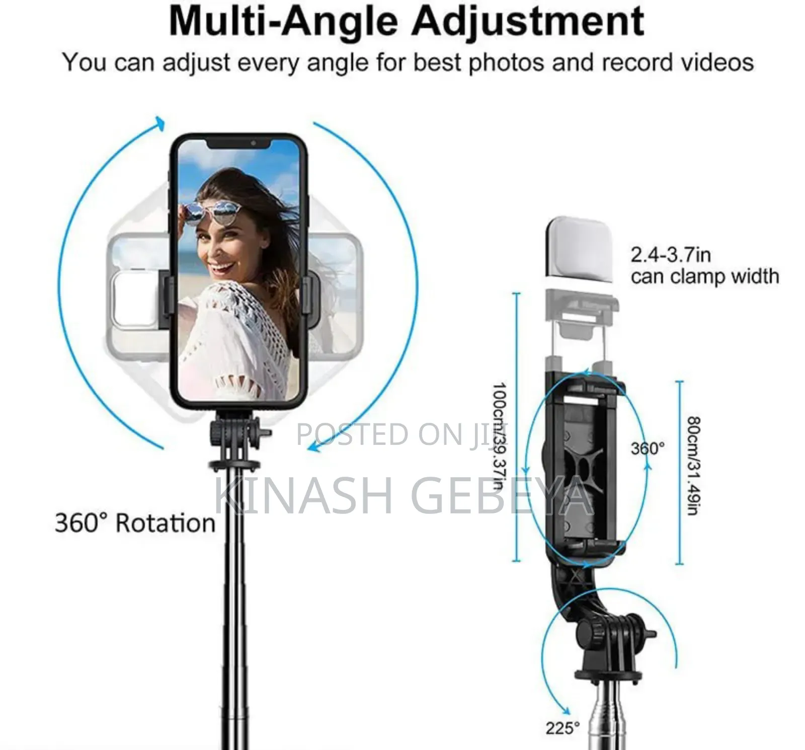 High Quality Fill Light Selfie Stick