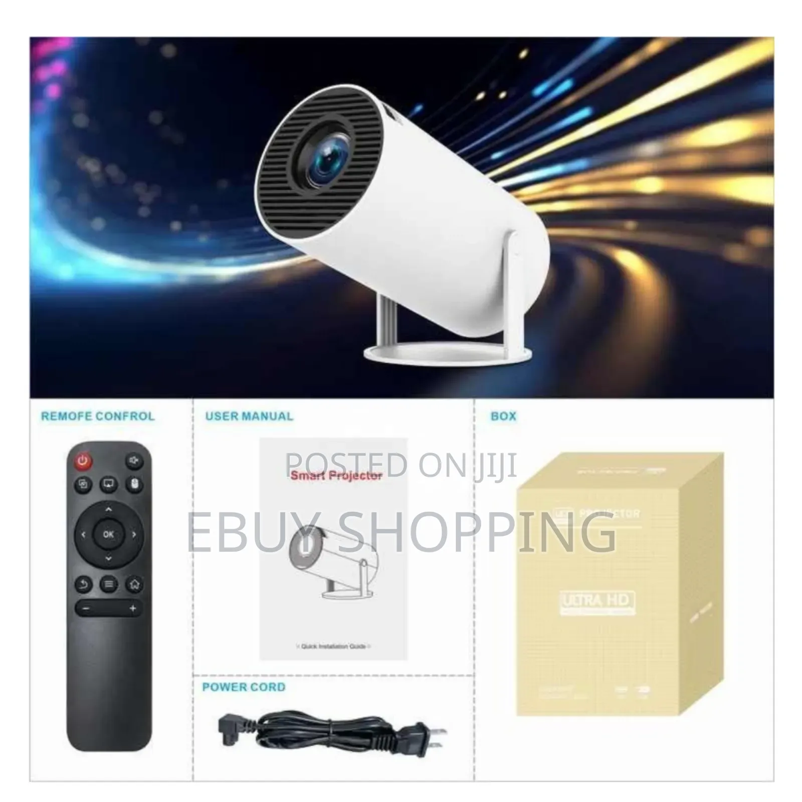 አንድሮይድ ስማርት ፕሮጀክተር (The Perfect Choice for Home Cinema Meetings |