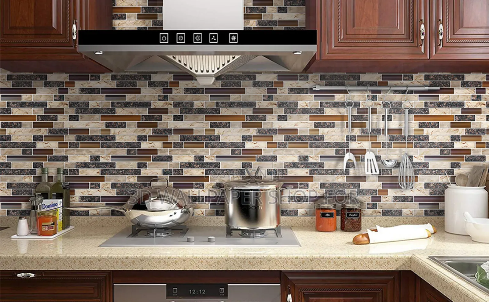 3d Wallpaper Sticker for Kitchen