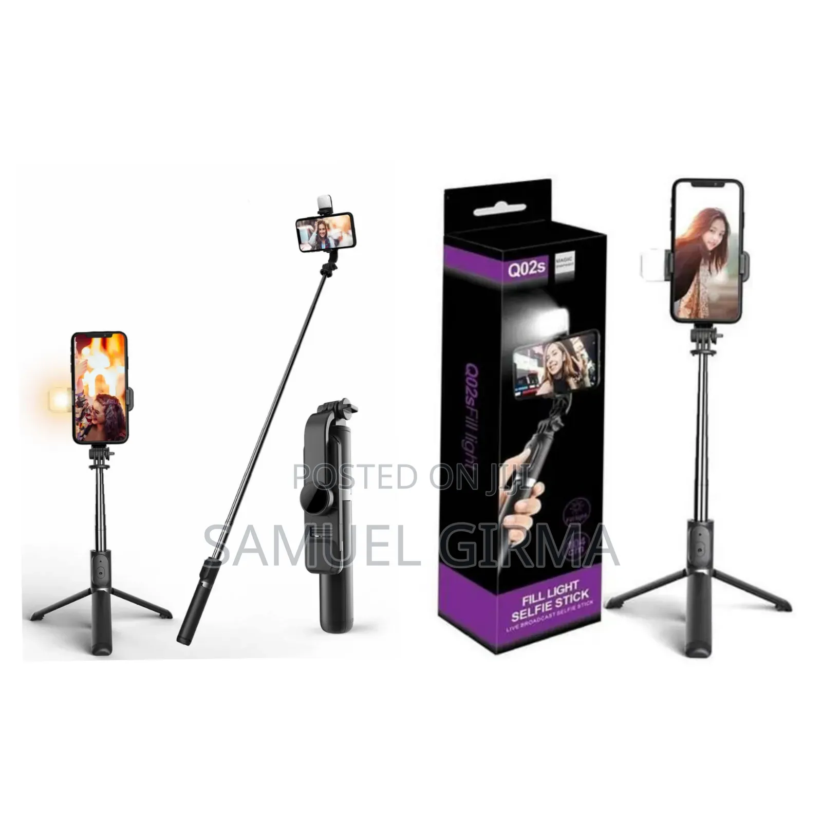 Q02s Fill Light Selfie Stick Selfie