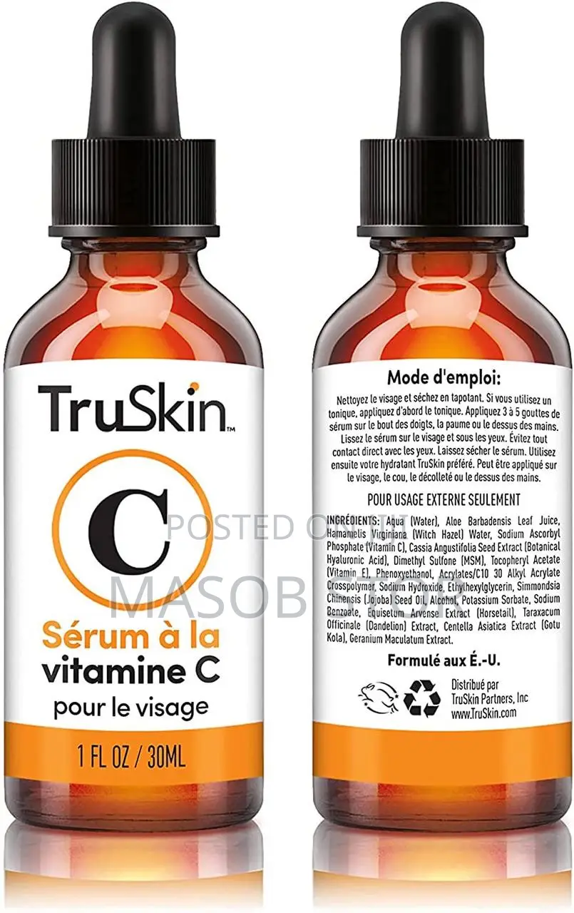 Truskin ቫይታሚን ሲ ቆዳን የሚያበራ ሴረም