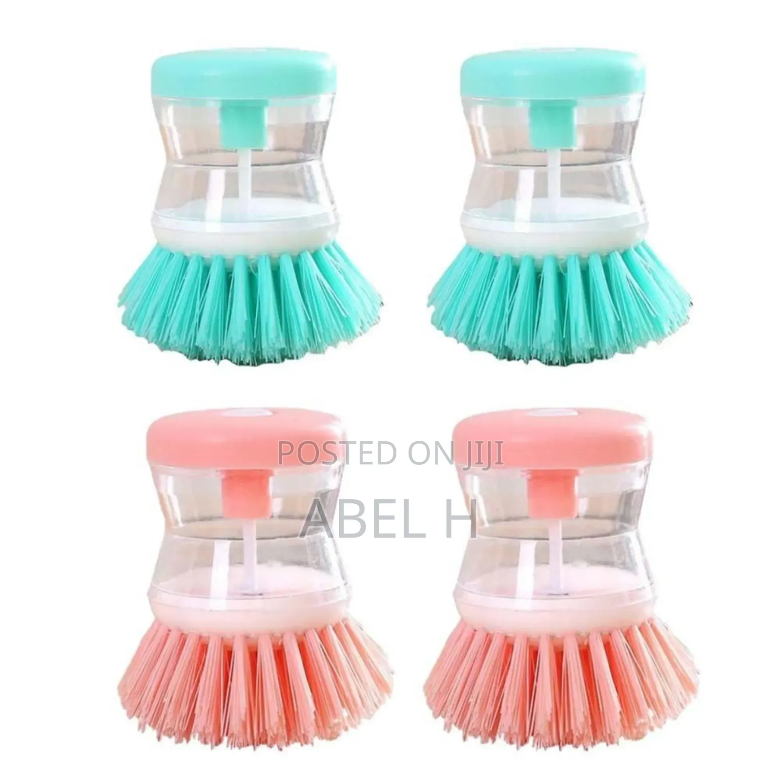 4PCS Soap Dispensing Dish Brush | Scrubber