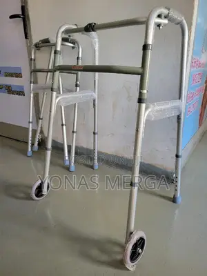 Photo - Height Adjustable Folding Walker፩十walker፵[]Walking Frame+Aid