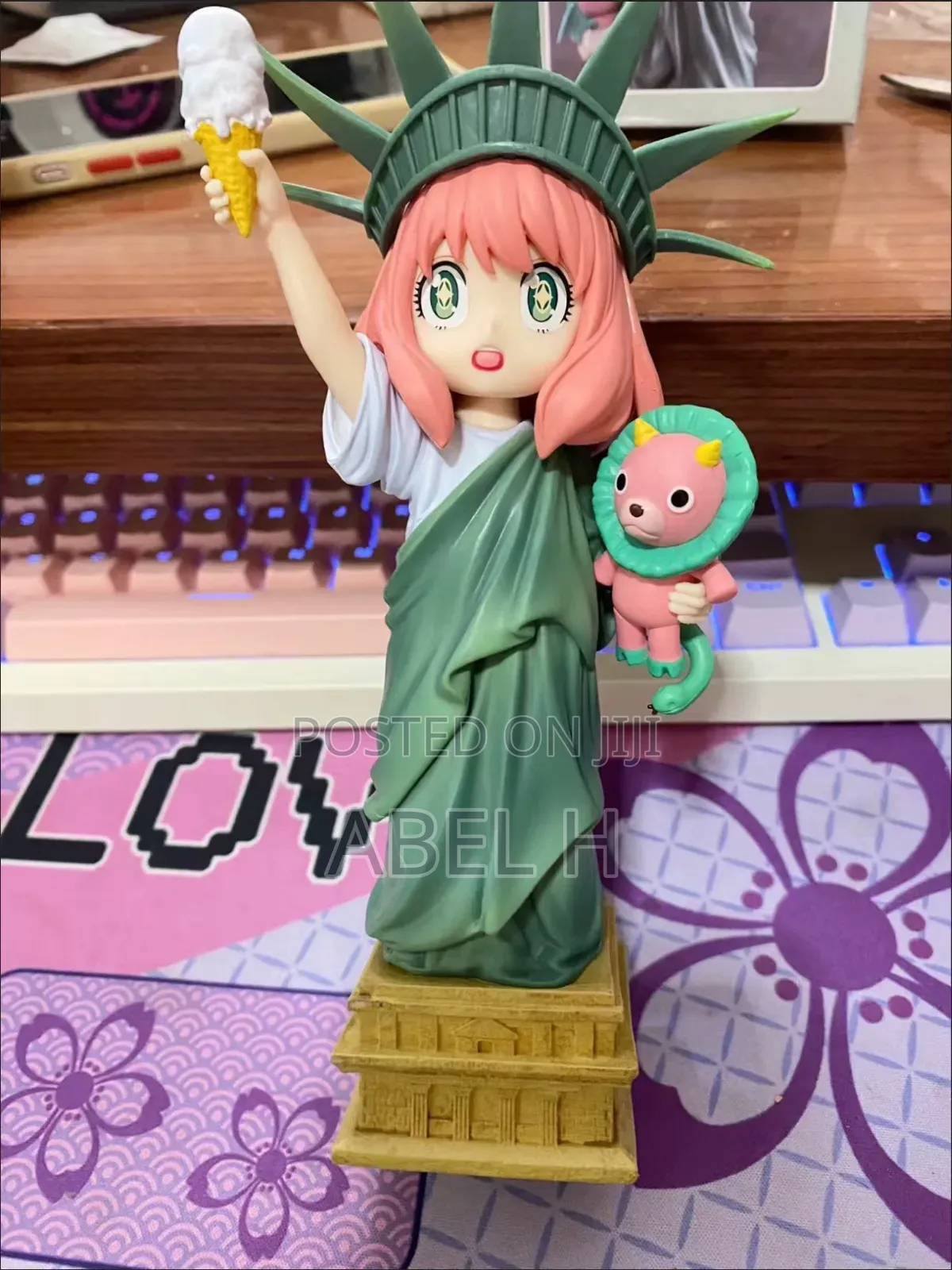 Anya Forger Liberty Goddess Resin Figurine Doll Spy X Family