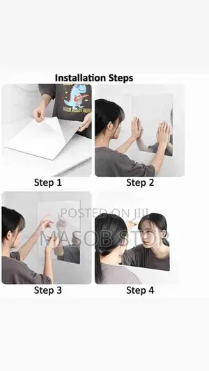 Photo - Mirror Sticker በራሱ መለጠፍ የሚቺል መስታወት የማይሰበር