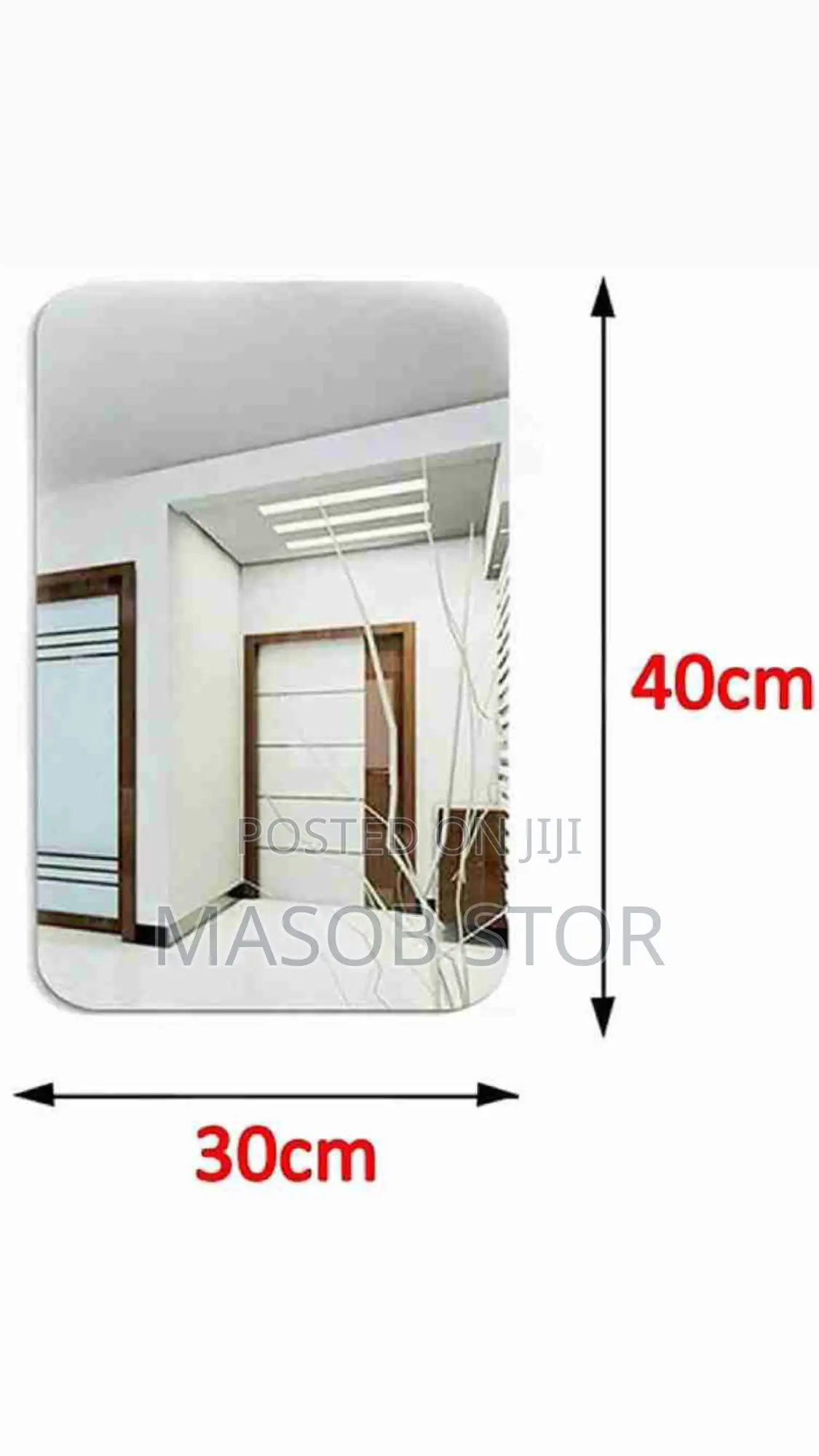 Mirror Sticker በራሱ መለጠፍ የሚቺል መስታወት የማይሰበር