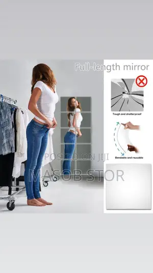 Mirror Sticker በራሱ መለጠፍ የሚቺል መስታወት የማይሰበር