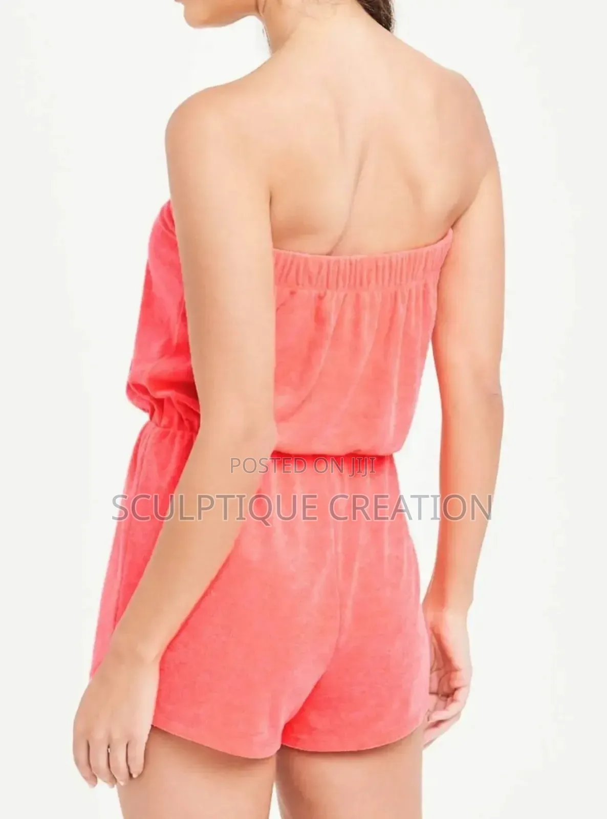 Towelling Playsuit From Europe