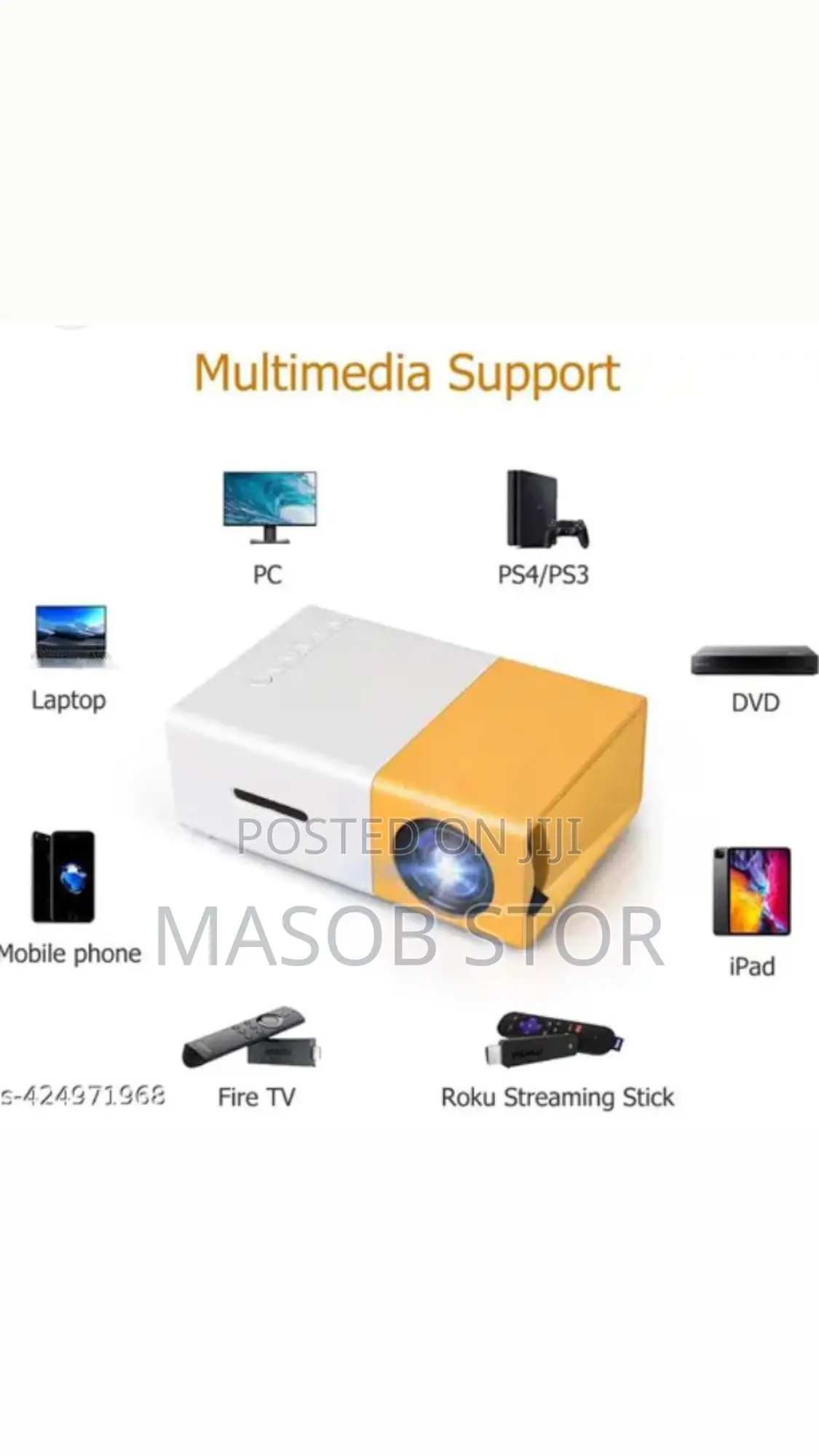 The Borrego Mini LED Projector / ፕሮጀክተር