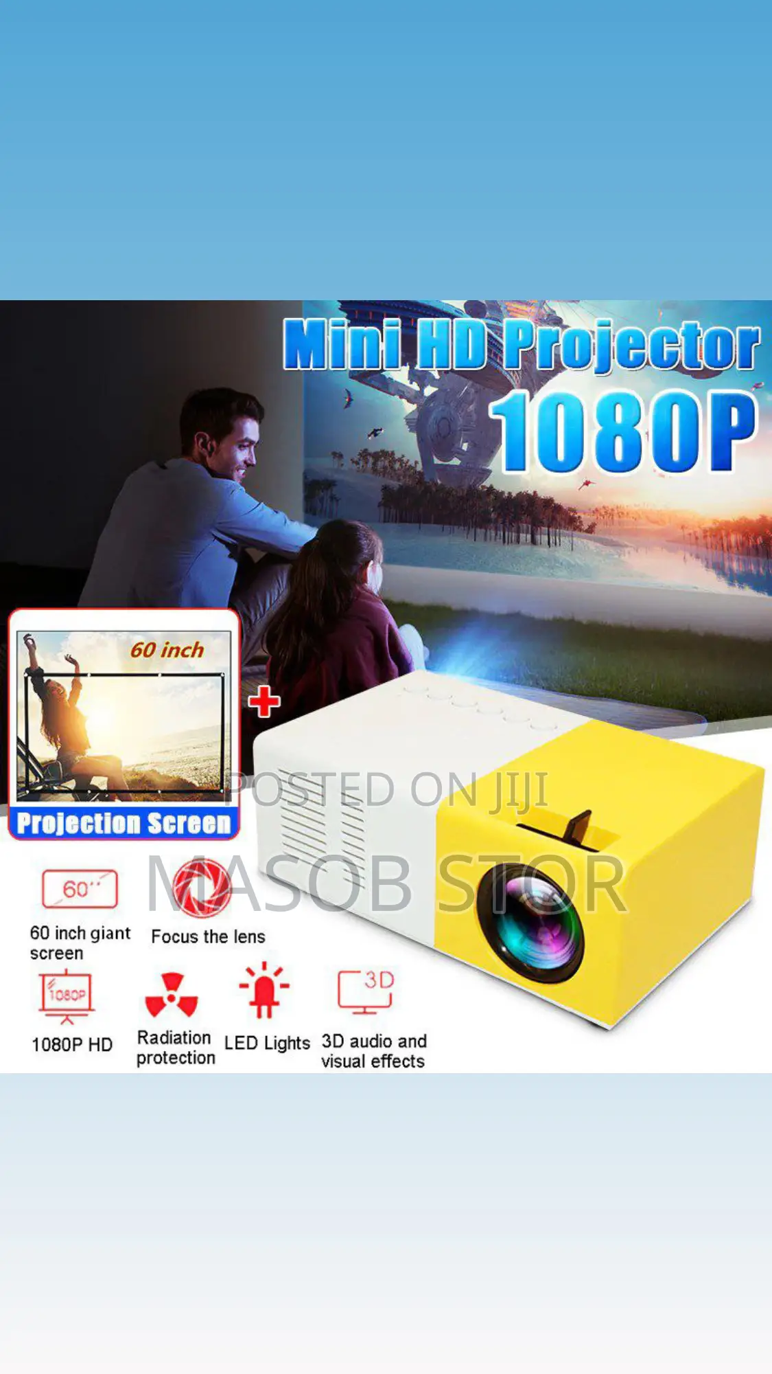 The Borrego Mini LED Projector / ፕሮጀክተር