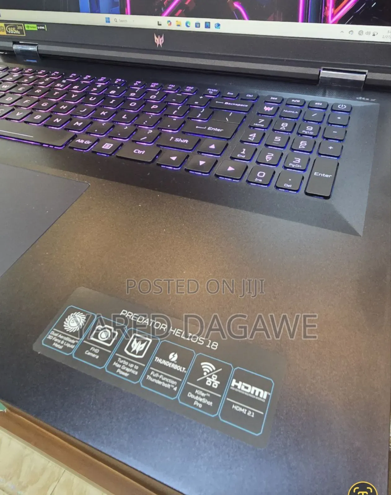 New Laptop Acer Predator Helios 300 16GB Intel Core I7 SSD 1T