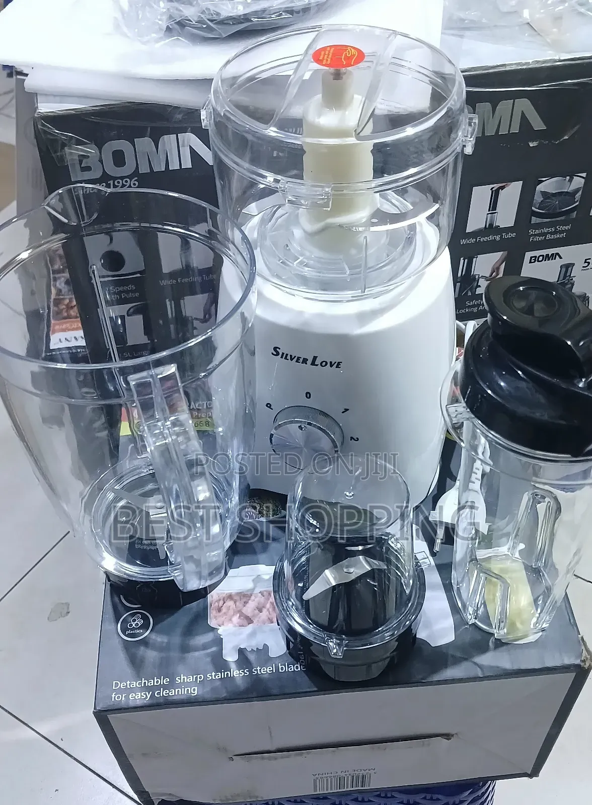 Silver Love 4 in 1 Blender Grinder Jug Meat Grinder