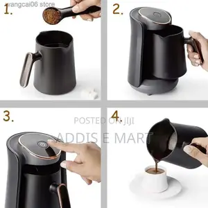ሁለት በአንድ የሆነ Turkish Electric Coffee Maker Pot