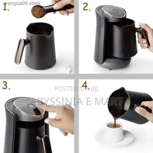 ሁለት በአንድ የሆነ Turkish Electric Coffee Maker Pot