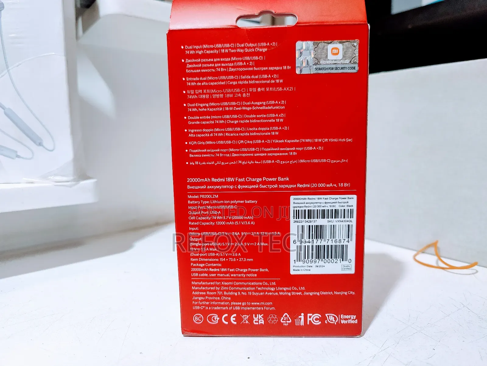 Xiaomi 20000mah 18W Powerbank