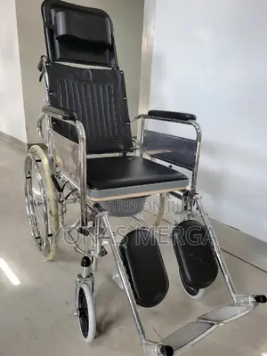Toilet Wheelchair፪5ዊልቼር፣Backrest for Comfort Pressure Relief