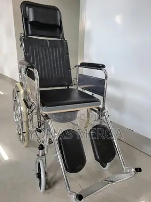 Toilet Wheelchair₱Armrest Footrest፭匣fabric Seat With Foam